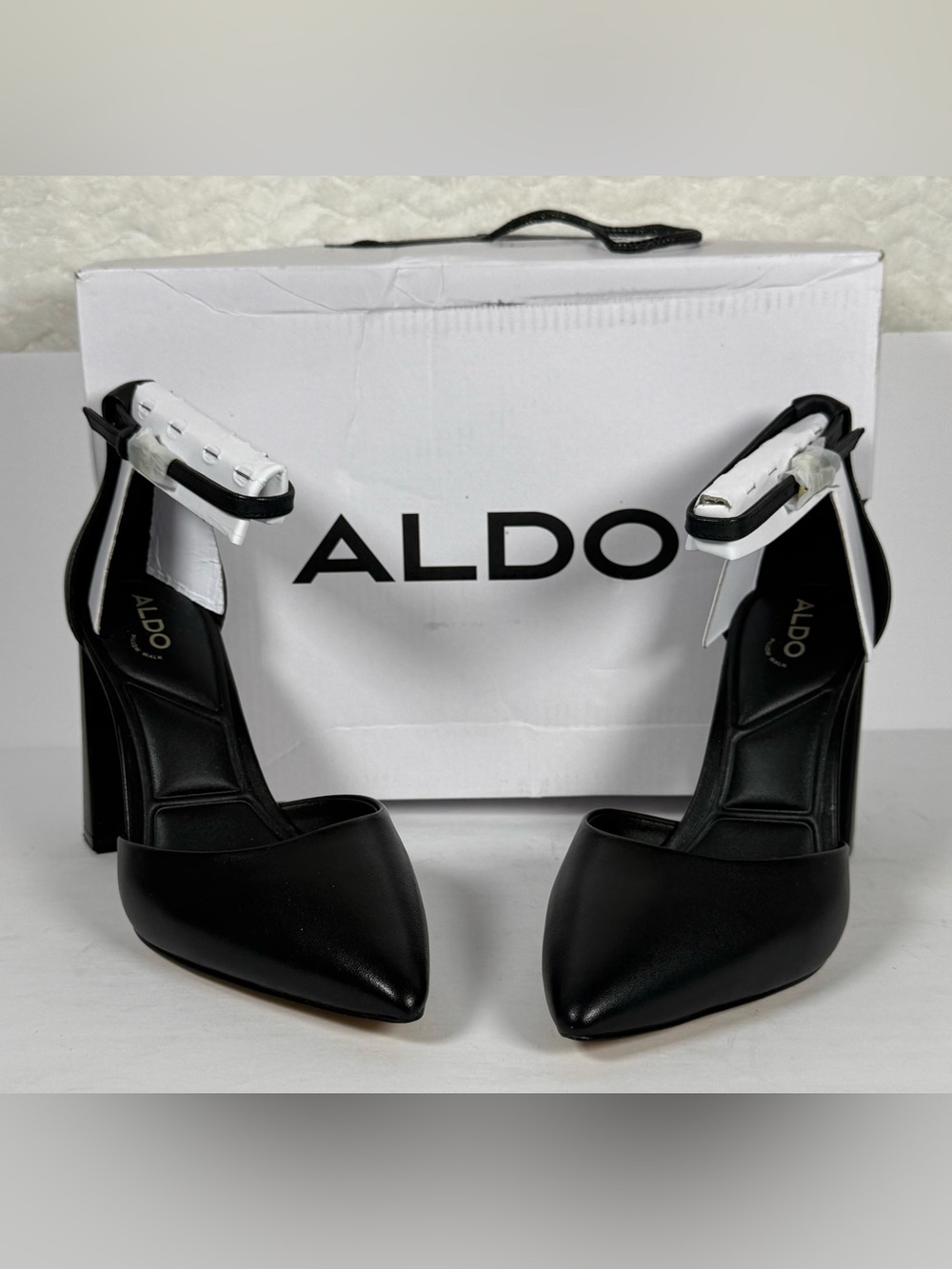 ALDO Millgate Block Heel Pointed Toe with a heel strap. Gorgeous. So Classic 🧡